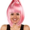 HPO Kawaii Pink Womens Wig | Character Bob Cosplay Halloween Wig | Premium Breathable Capless Cap