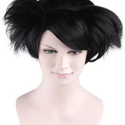 HPO Susanna Wig | Womens Short Black Character Cosplay Halloween Wig | Premium Breathable Capless Cap Men's