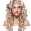 HPO Blonde Passion Adult Womens Wig | Curly Glamour Cosplay Halloween Wig | Premium Breathable Capless Cap