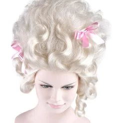 HPO Men's Baroque Marie Antoinette Womens Wig | Blonde Historical Wigs | Premium Breathable Capless Cap