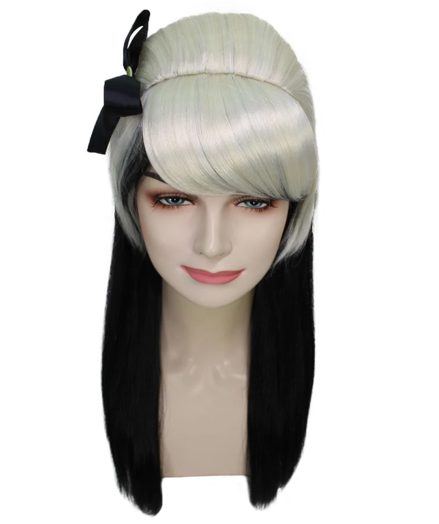 HPO Men's New Rave Long Womens Wig | Blonde Black Long Cosplay Halloween Wig | Premium Breathable Capless Cap