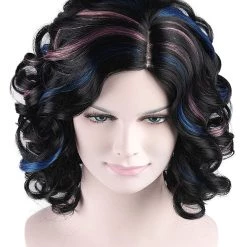HPO Men's California Girl Curls Womens Wig Collections | Medium Glamour Cosplay Halloween Wig | Premium Breathable Capless Cap