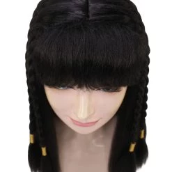 HPO Queen Cleopatra Womens Wig | Black Historical Wigs | Premium Breathable Capless Cap