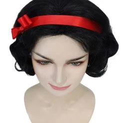 HPO Men's Princess Womens Wig | Black Short Queen Wig | Premium Breathable Capless Cap