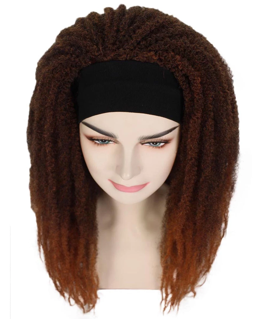 HPO Ombre Locks Wig With Headband | Character Halloween Wig | Premium Breathable Capless Cap