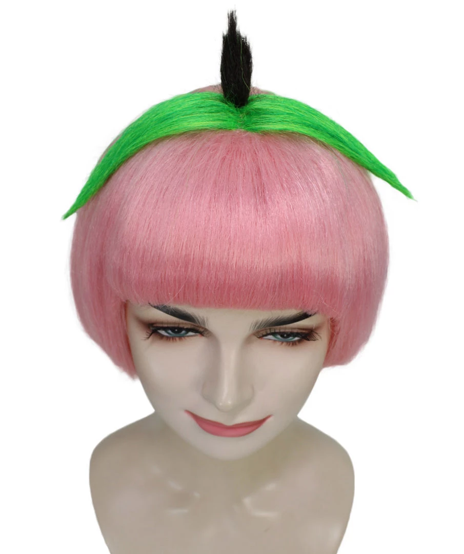 HPO Women's Peach Womens Wig | Bob Party Ready Fancy Cosplay Halloween Wig | Premium Breathable Capless Cap