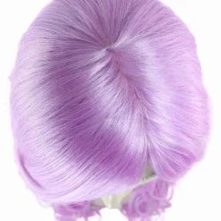 HPO Long Curly Wig | Women's Purple Wig | Premium Breathable Capless Cap