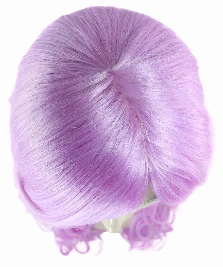 HPO Long Curly Wig | Women's Purple Wig | Premium Breathable Capless Cap