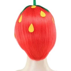 HPO Strawberry Womens Wig | Short Red Wig | Premium Breathable Capless Cap