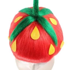 HPO Strawberry Womens Wig | Short Red Wig | Premium Breathable Capless Cap