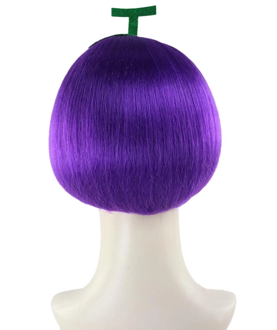 HPO Grape Womens Wig | Short Purple Wig | Premium Breathable Capless Cap