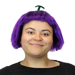 HPO Grape Womens Wig | Short Purple Wig | Premium Breathable Capless Cap