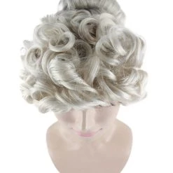 HPO Women's Mrs Claus Womens Wig | TV/Movie Short Blonde Fancy Cosplay Halloween Wig | Premium Breathable Capless Cap