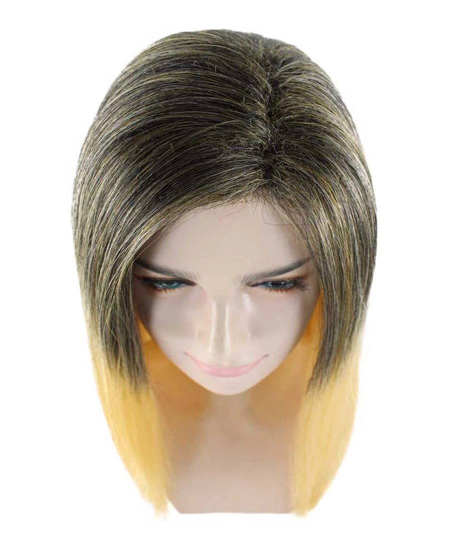 HPO Ombre Womens Wig | Party Ready Fancy Cosplay Halloween Wig | Premium Breathable Capless Cap Men's