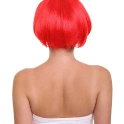 HPO Women's Red Bunny Womens Wig | Rabbit Animal Party Ready Fancy Cosplay Halloween Wig | Premium Breathable Capless Cap