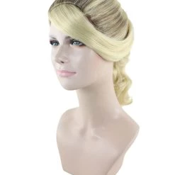 HPO 50's Up Do Womens Wig | Blonde Vintage Wig | Premium Breathable Capless Cap Women's