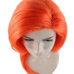 HalloweenPartyOnline Men's Jessica Rabbit Womens Wig | Orange Party Ready Fancy Cosplay Halloween Wig | Premium Breathable Capless Cap