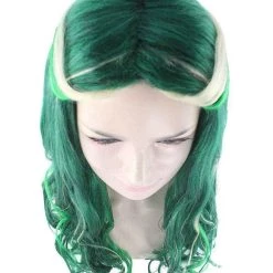 HPO Zombie Womens Wig | Green Sexy Cosplay Party Halloween Wig | Premium Breathable Capless Cap