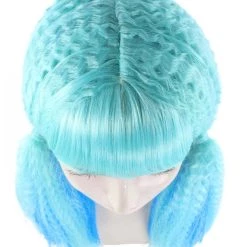 HPO Blue Mix Color Doll Womens Wig | Long Cosplay Halloween Wig | Premium Breathable Capless Cap Women's