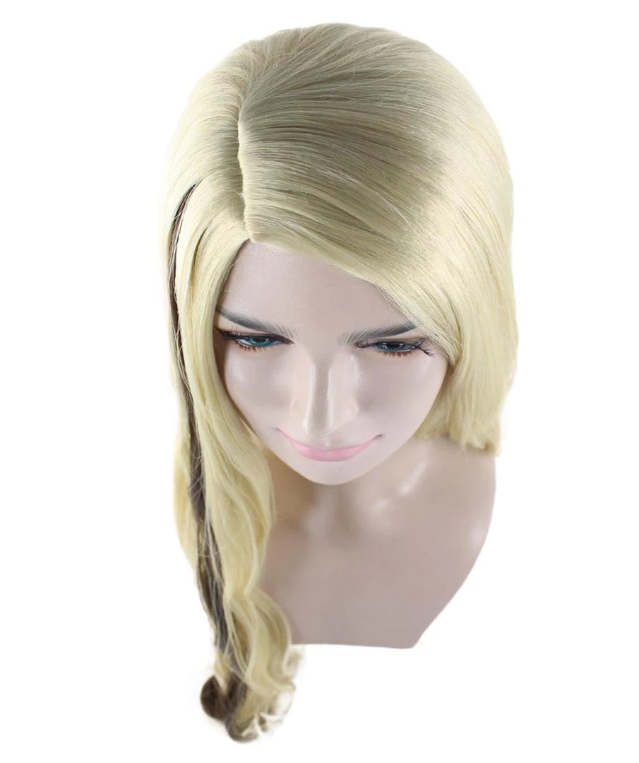 HPO Women's Long Womens Wig | Blonde Sexy Cosplay Party Halloween Wig | Premium Breathable Capless Cap