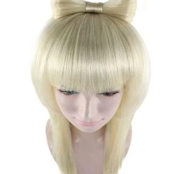 HPO Pop Sensation Womens Wig | Party Ready Blonde Fancy Cosplay Halloween Wig | Premium Breathable Capless Cap