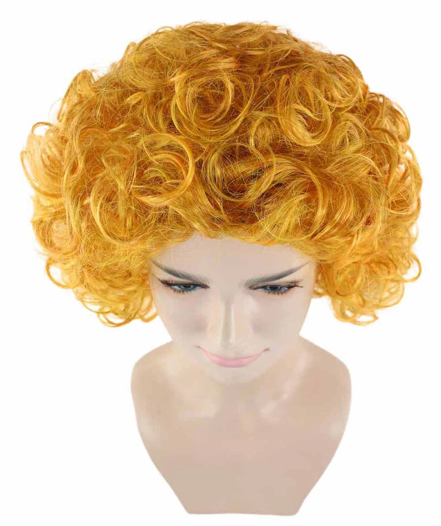 HPO Annie Womens Wig | Curly Red Head Halloween Wig | Premium Breathable Capless Cap Women's