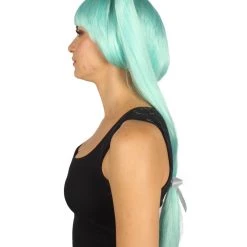 HPO Women's Bella Womens Wig Light Blue | Premium Breathable Capless Cap