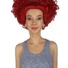 HPO Red Heart Shaped Womens Wig | Queen Wig | Premium Breathable Capless Cap Women's