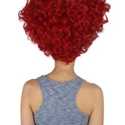 HPO Red Heart Shaped Womens Wig | Queen Wig | Premium Breathable Capless Cap Women's