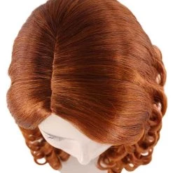 HPO Women Curly Brown Wig | Premium Breathable Capless Cap Women's