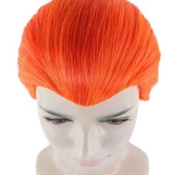 HPO Women's Supervillain Womens Wig | Orange Sexy Cosplay Party Halloween Wig | Premium Breathable Capless Cap