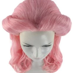 HPO Women's Womens 40's Pin Up Girl Wig | Pink Vintage Wig | Premium Breathable Capless Cap