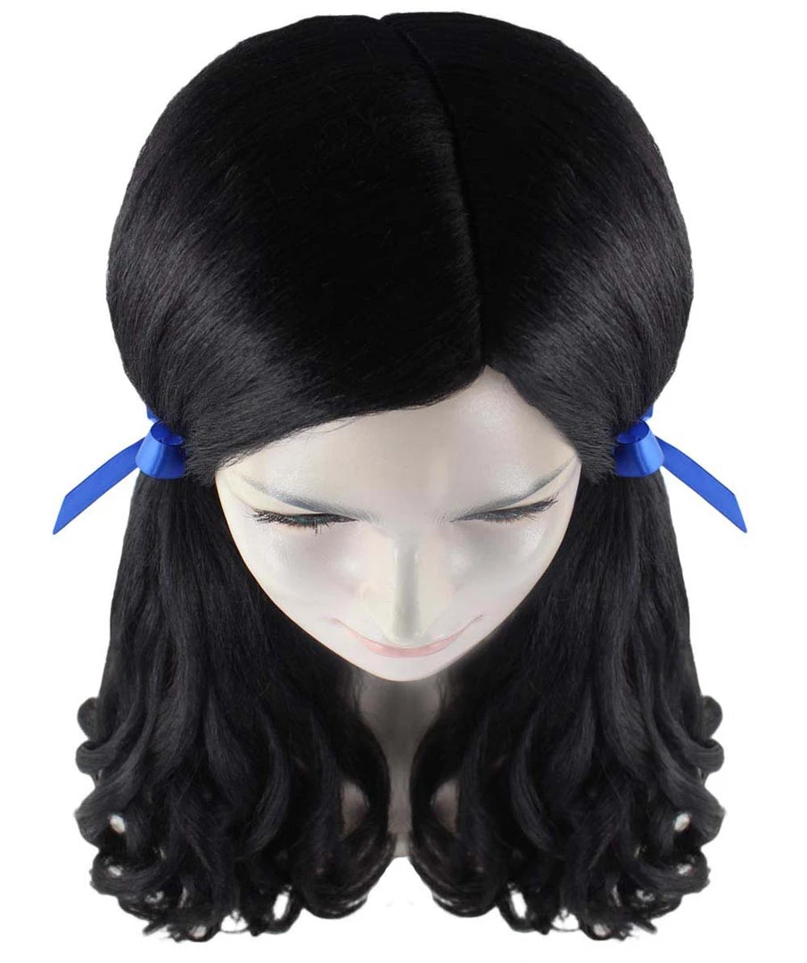 HPO Womens Farm Girl Wig | Traditional Cowgirl Colonial Character Halloween Wig | Premium Breathable Capless Cap Women's