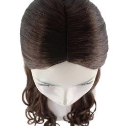 HPO Adults Women's Long Wavy Wigs | Dark Brown Coaplay Wigs | Premium Breathable Capless Cap