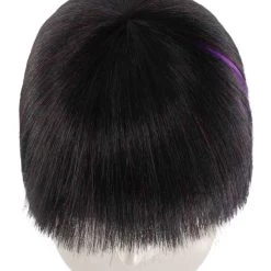 HPO Super Model Black & Purple Bob Womens Wig | Bob Party Ready Fancy Cosplay Halloween Wig | Premium Breathable Capless Cap Women's