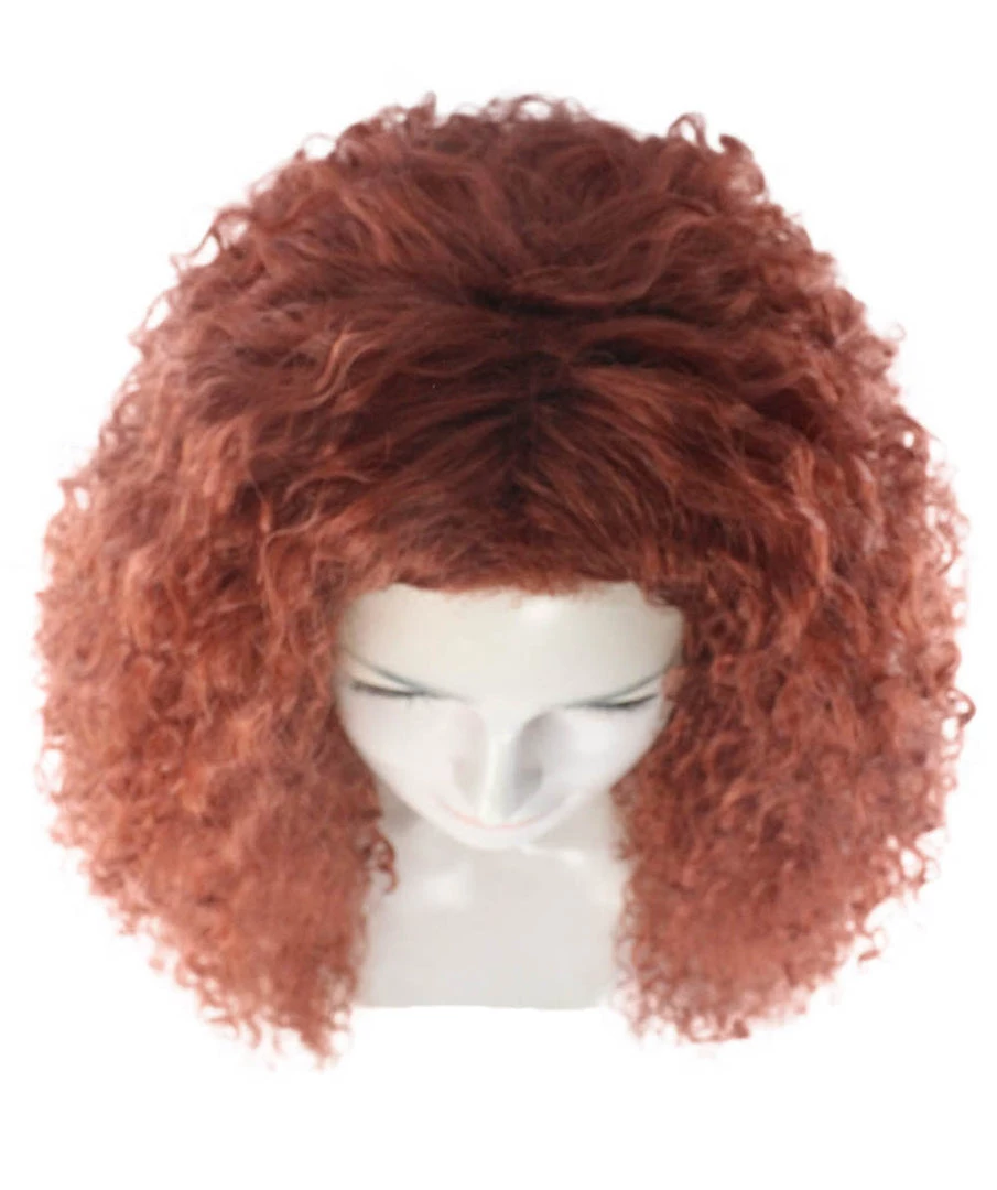 HPO Women's Princess Womens Wig | Super Size Jumbo TV/Movie Auburn Wig | Premium Breathable Capless Cap