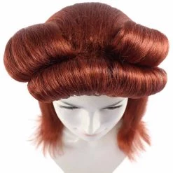 HPO Women's 40s Pin Up Girl Brown Womens Wig | Cosplay Halloween Wig | Premium Breathable Capless Cap
