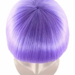 HPO Women's Womens Purple Bob Wig | Party Ready Fancy Cosplay Halloween Wig | Premium Breathable Capless Cap