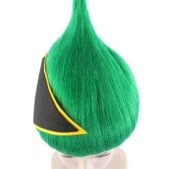 FLAGWIGS South Africa Flag Troll Wig | National Pride Green Sport Wig | Premium Breathable Capless Cap