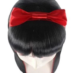 HPO Glam Black Devil Womens Wig | Horror Halloween Wig | Premium Breathable Capless Cap Women's