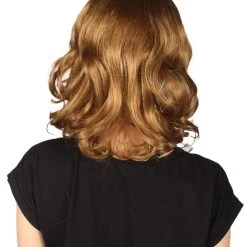 HPO Women's Medium Wavy Cosplay Brown Womens Wig | Premium Breathable Capless Cap