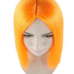 HPO Glamour Womens Wig | Orange Stage/Event Fancy Halloween Wig | Premium Breathable Capless Cap