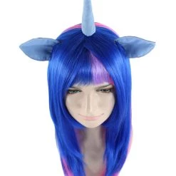 HPO Unicorn Horn And Ears Womens Wig | Sexy Cosplay Party Halloween Wig | Premium Breathable Capless Cap