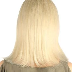 HPO Womens Medium Bob Wigs | Blonde Cosplay Halloween Wigs | Premium Breathable Capless Cap Women's