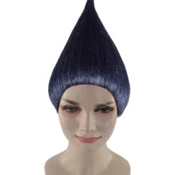HPO Women's Dwarf Wig | Navy Blue Cosplay Wig | Premium Breathable Capless Cap
