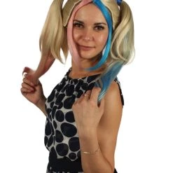 HPO Women's Womens Medium Rag Doll Wigs | Multicolored Cosplay Halloween Wigs | Premium Breathable Capless Cap