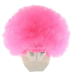HPO Sweetie Pink Bubble Afro Clown Womens Wig | Sexy Cosplay Party Halloween Wig | Premium Breathable Capless Cap Women's