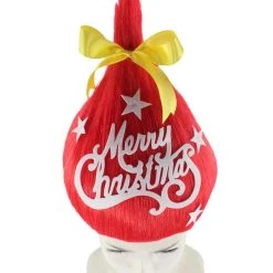 HPO Red Christmas Tree Unisex Wig | Merry Christmas Celebration Wig | Premium Breathable Capless Cap