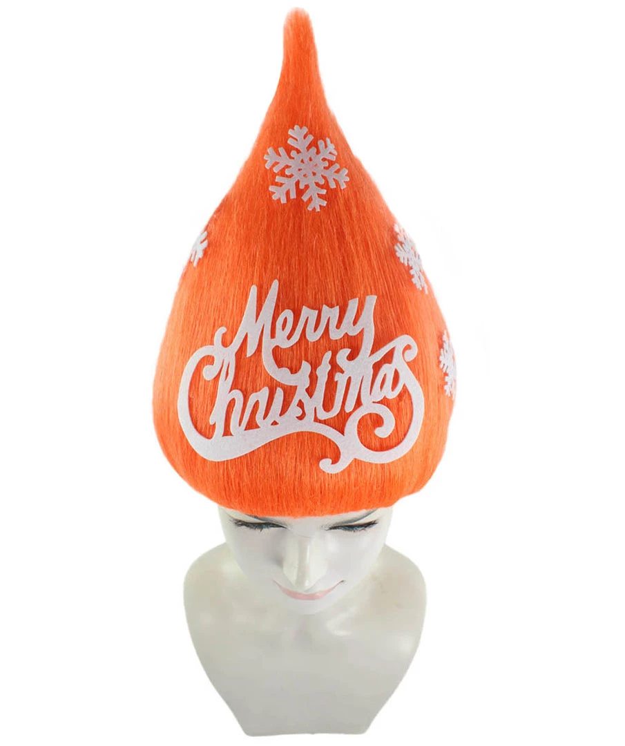 HPO Orange Christmas Tree Unisex Wig | Mary Christmas Wig | Premium Breathable Capless Cap Women's