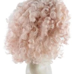 HPO Women's Singer Womens Afro Style Wig | Half Blonde Half Black Wig | Premium Breathable Capless Cap